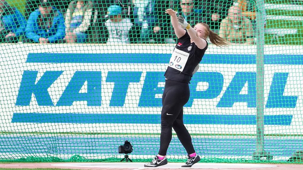 Krista Tervo räväytti uuden Suomen ennätyksen naisten moukarissa.