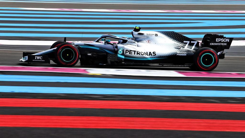 Valtteri Bottas oli Ranskan GP:n toisten harjoitusten nopein kuljettaja.