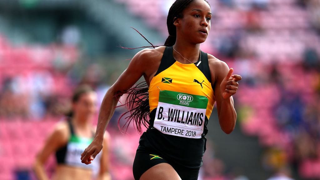 Briana Williams juoksi hirmuisen ajan satasella.