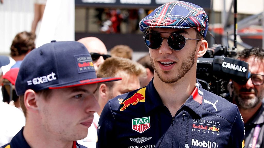 Max Verstappen on ajanut Red Bullilla vahvasti, Pierre Gasly ei.