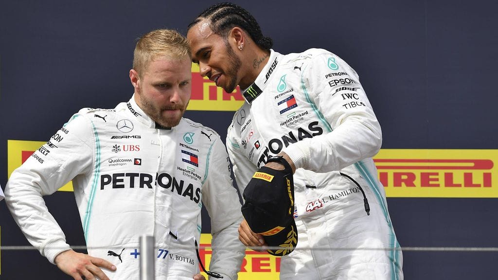 Lewis Hamilton on karannut MM-sarjassa 36 pisteen johtoon ennen Valtteri Bottasta.