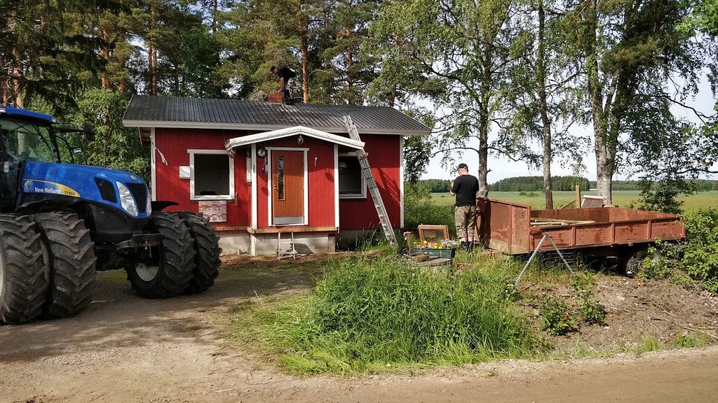 Esko Huhta - mökkejä siirretään Punkalaitumella