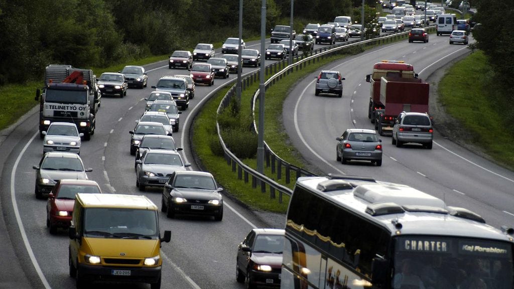 Kuvituskuvaa Kehä I:ltä.