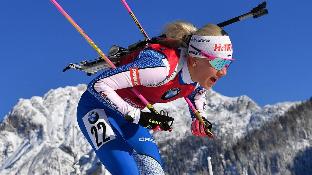 Kaisa Mäkäräinen sijoittui viime kaudella maailmancupin kokonaiskilpailussa seitsemänneksi.