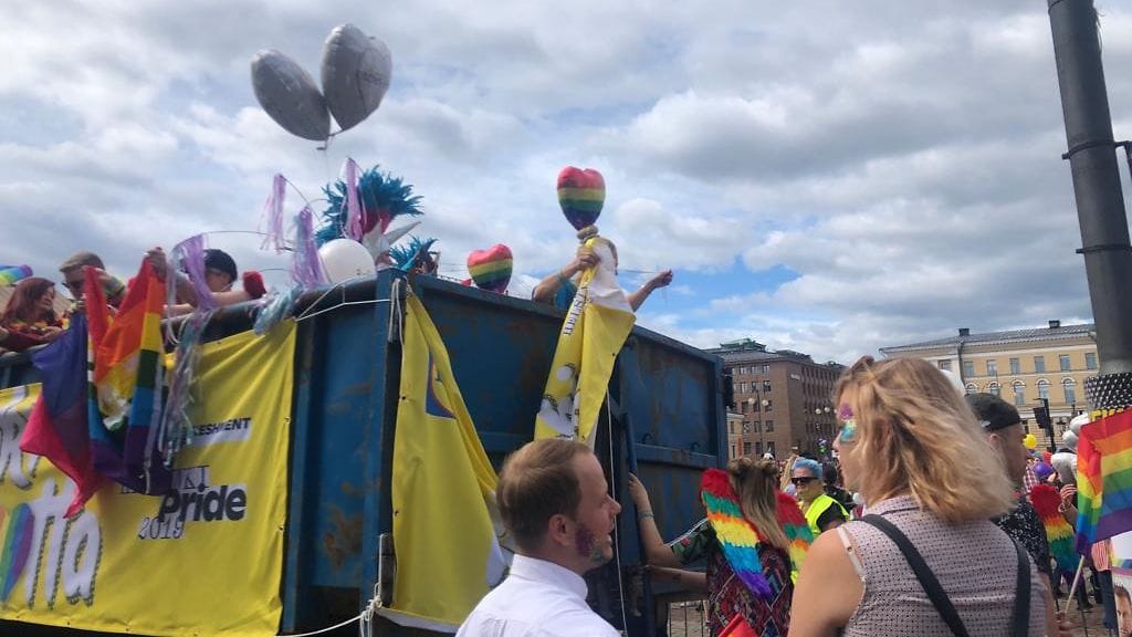 Helsinki Pride -kulkue 29. kesäkuuta 2019.