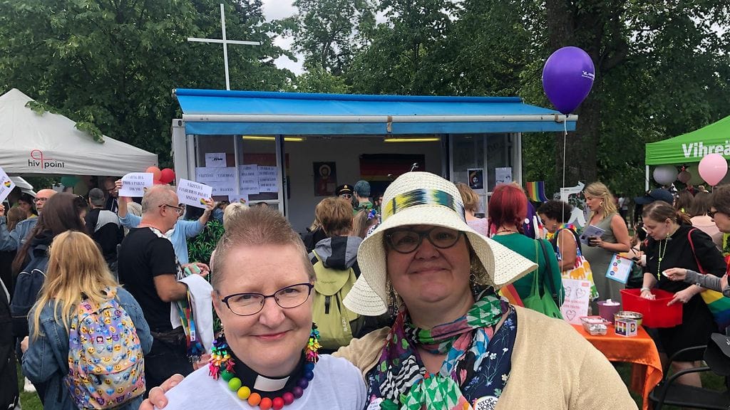 Kirkon edustajia Pridessa 2019