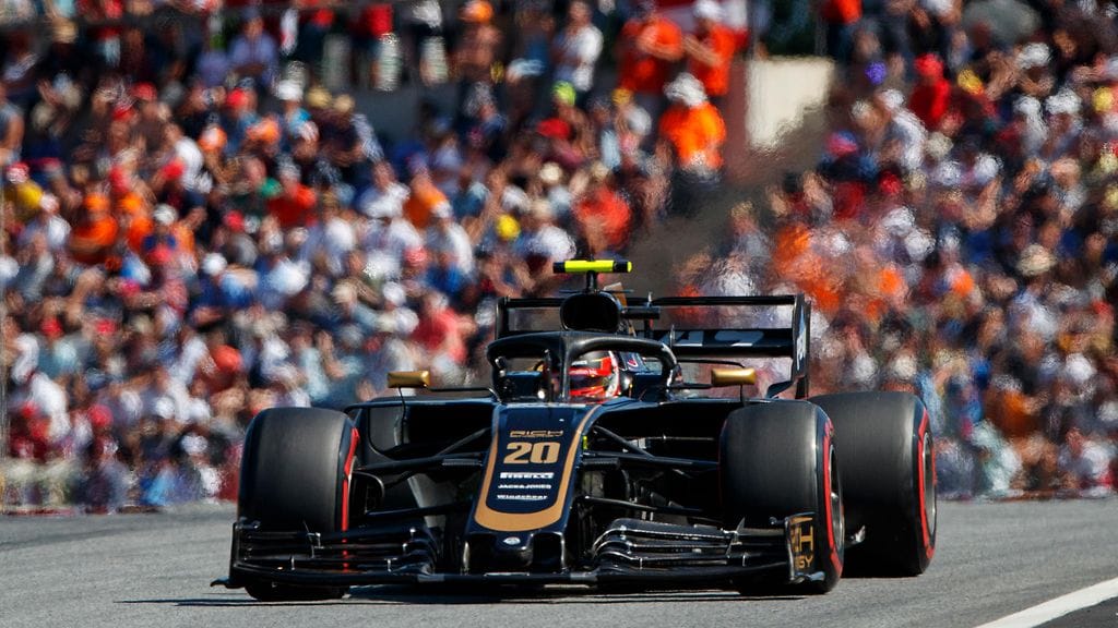 Kevin Magnussen ajoi Itävallan aika-ajoissa kuin hurmiossa.