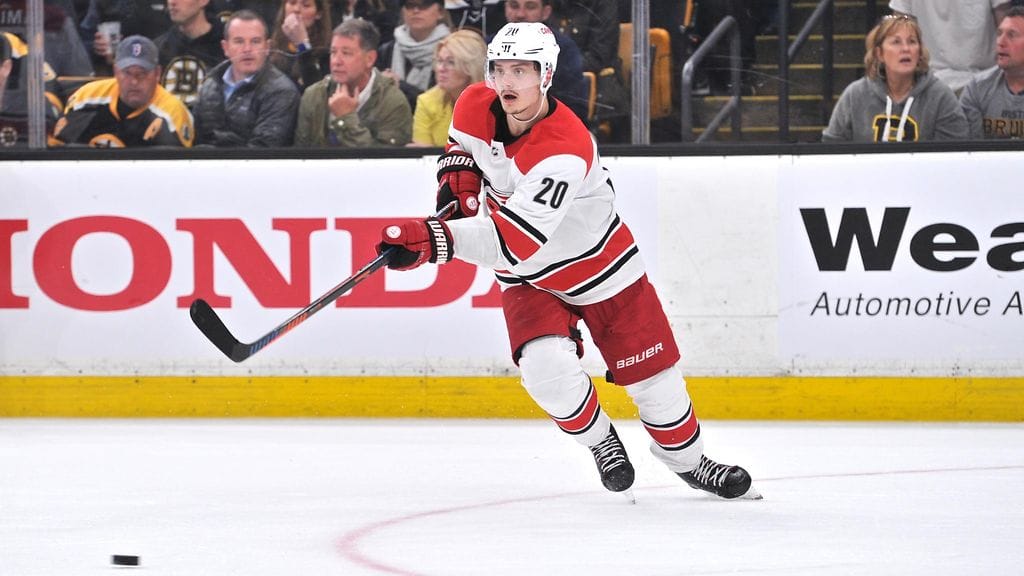 Sebastian Aho on pelannut NHL:ssä kolme kautta Carolina Hurricanesissa.