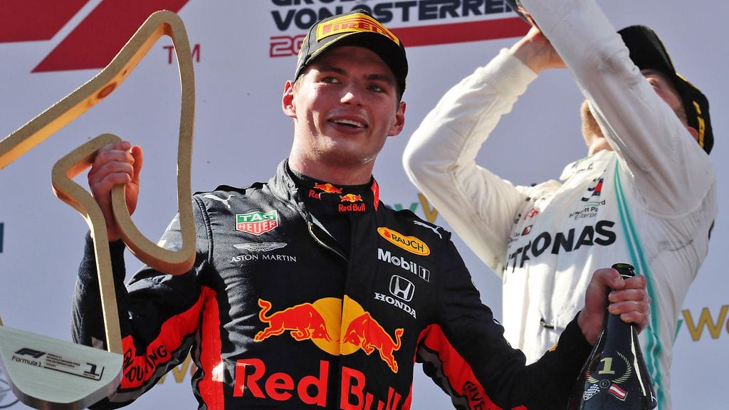 Max Verstappen ajoi Itävallan GP:n voittoon.