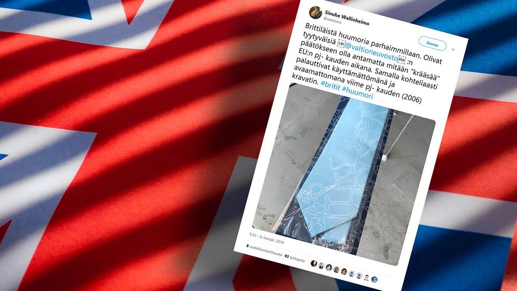 Brittihuumori kukkii näköjään politiikassakin.