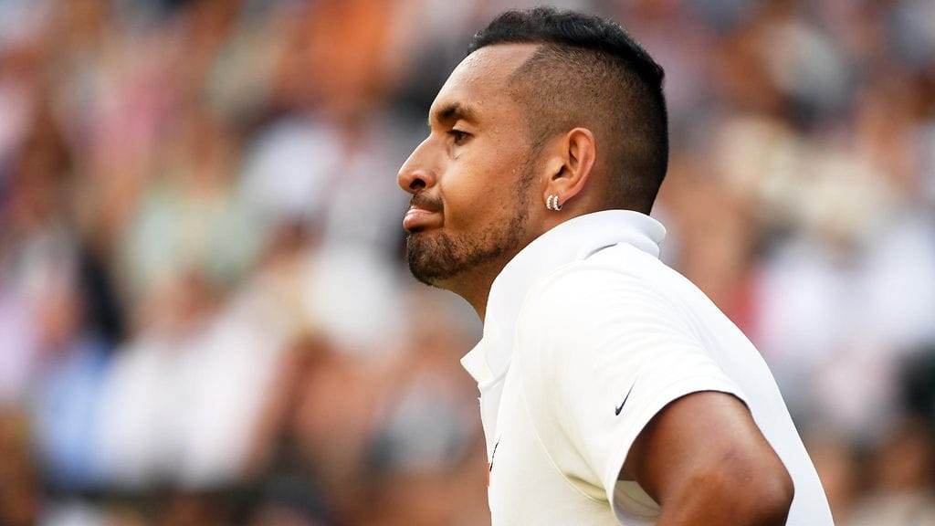 Nick Kyrgios piti show'ta päällä Wimbledonin huippuottelussa Rafael Nadalia vastaan.
