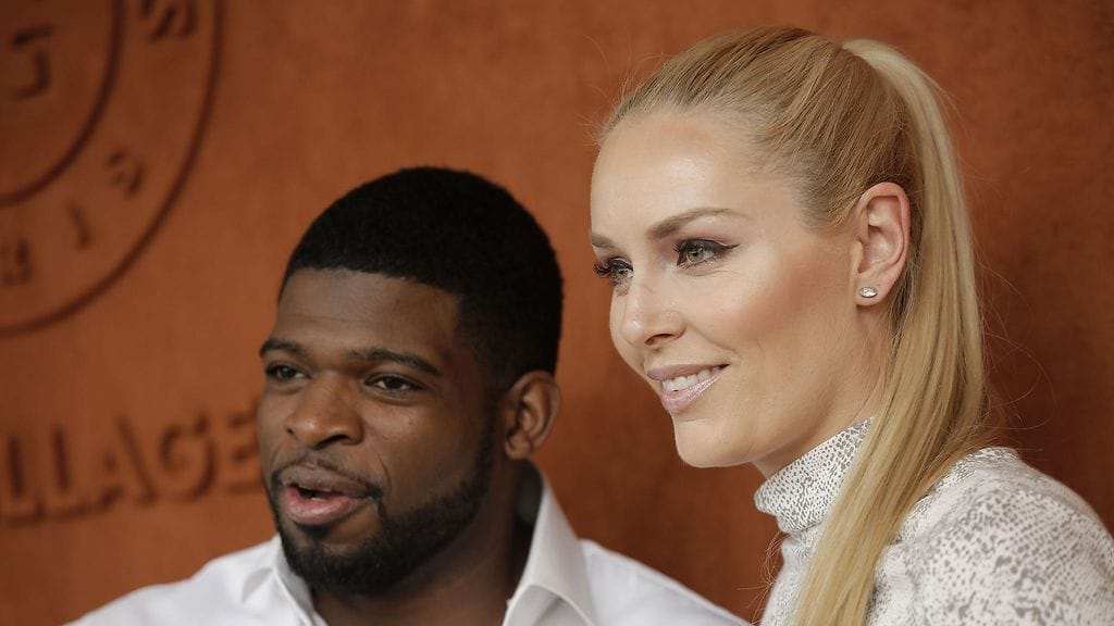 NHL-tähti P.K. Subban ja alppihiihtolegenda Lindsey Vonn pukeutuivat samanlaisiin bikineihin.