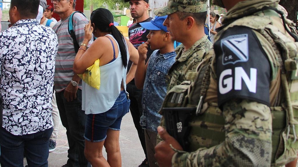 Kuvituskuva Meksikon rajalta.