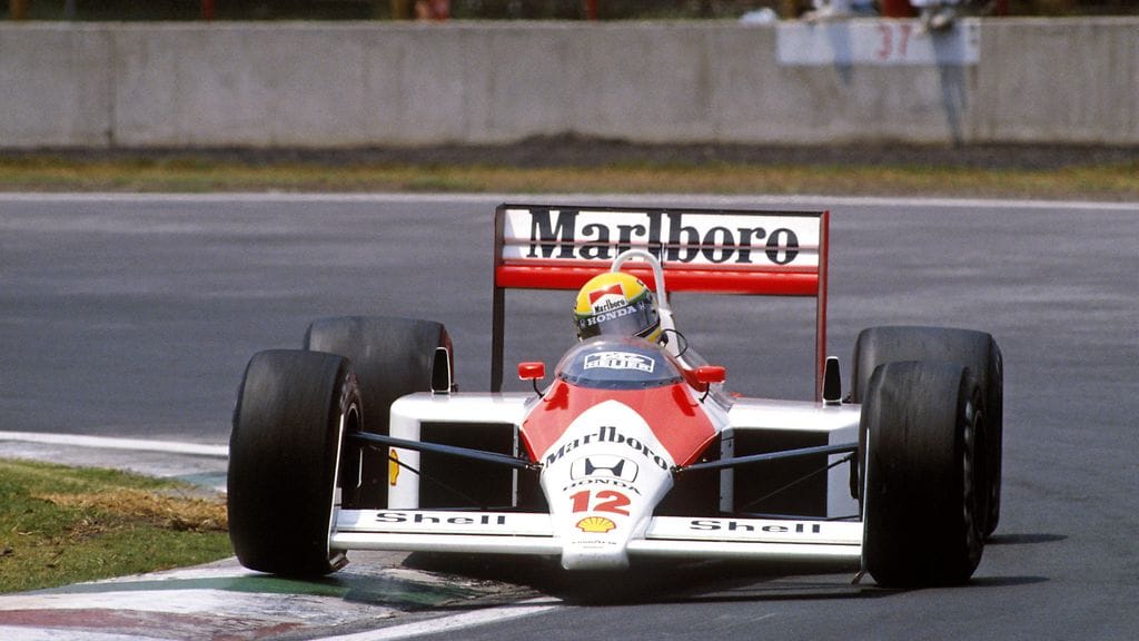 Ayrton Sennan F1-auto on esillä Goodwoodin Festival of Speed -tapahtumassa.