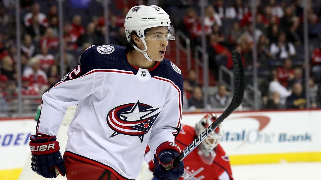 NHL-pelaajat Sonny Milano (kuvassa) ja A.J. Greer pidätettiin paikallista aikaa sunnuntaiaamuna New Yorkissa.