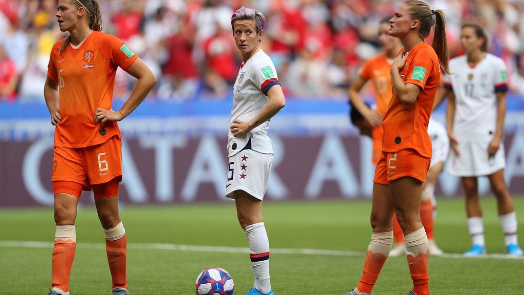 Megan Rapinoe latasi kovaa tekstiä MM-finaalin jälkeen.