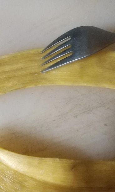 nyhtöbanaani haarukka