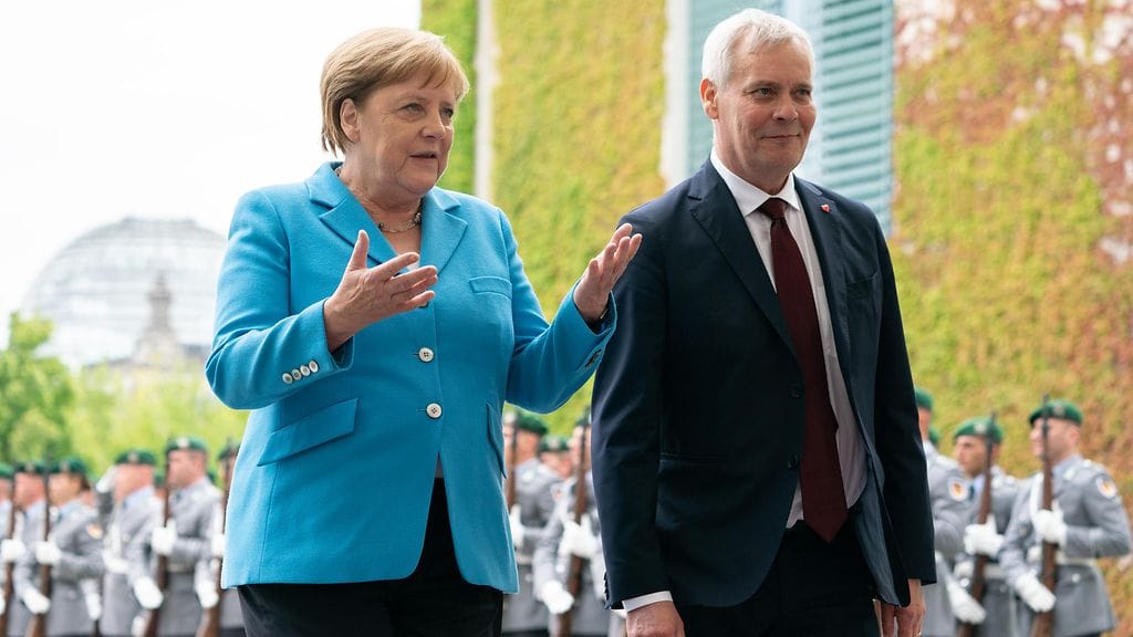 Angela Merkel ja Antti Rinne.