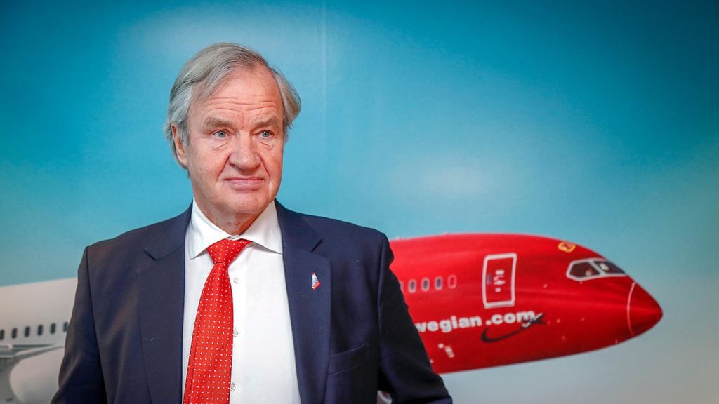Norwegianin toimitusjohtaja Björn Kjos jättää välittömästi tehtävänsä.