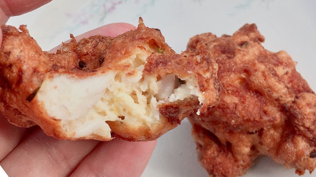 Frittikanapallerot vievät kielen mennessään.