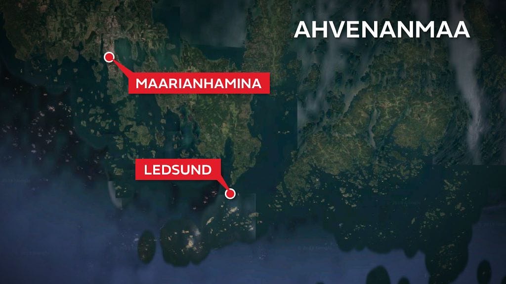 Merivartioston mukaan 37-jalkainen purjevene ajoi karille Ledsundissa.