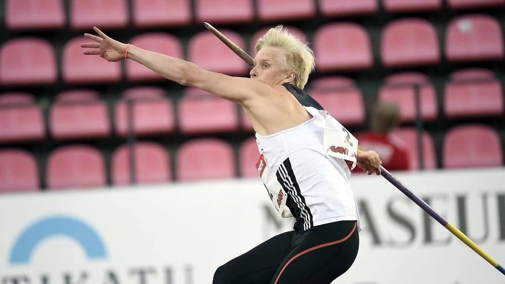 Topias Laine kiskaisi ennätyksensä keihään karsinnassa.