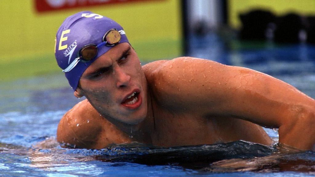 Entinen huippu-uimari Anders Holmertz tarvitsi maksansiirron.