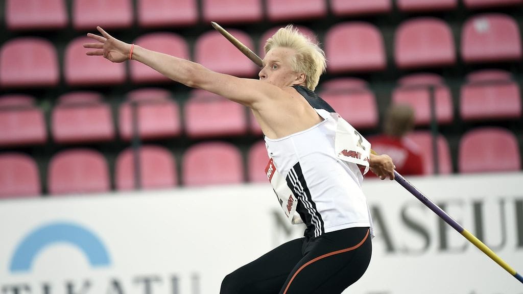 Topias Laine oli keihäsfinaalin kuudes.