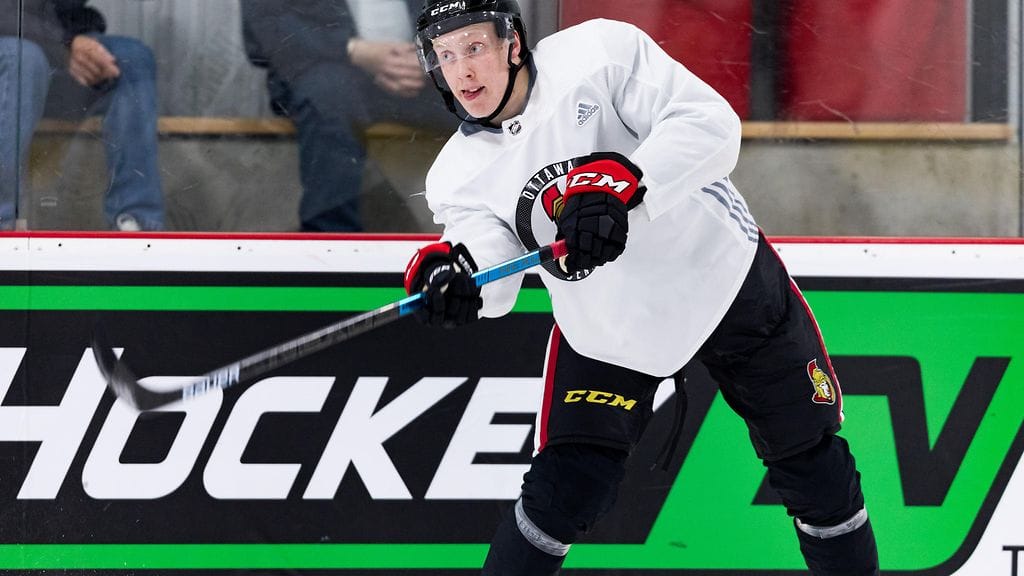 Lassi Thomson oli kesäkuun lopulla Senatorsin nuorten pelaajien kehitysleirillä.