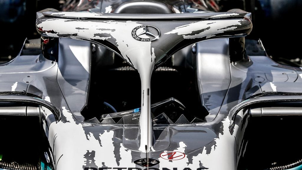 Mercedeksen erikoisväritys Hockenheimin kotikisassa.