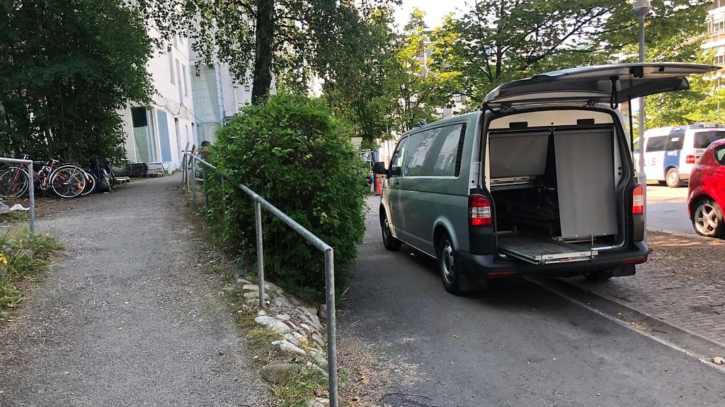 Käpylän ampuminen, ruumisauto