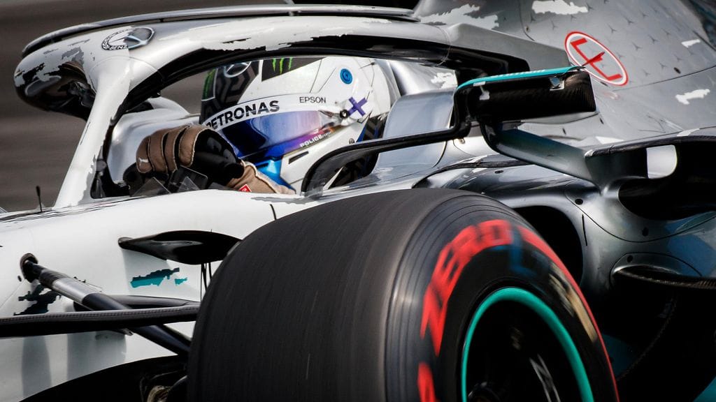 Valtteri Bottas jäi kolmanteen lähtöruutuun Hockenheimissa.