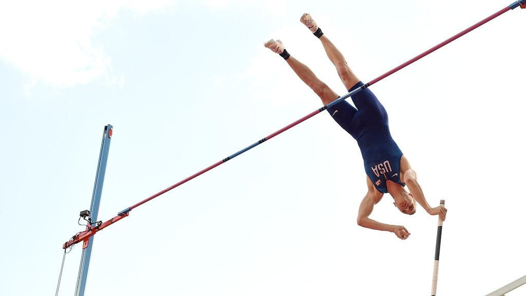 Sam Kendricks venytti hurjan seivästuloksen Yhdysvalloissa.