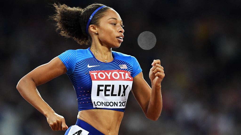 Allyson Felixillä on mahdollisuus päästä Dohan MM-kisoissa osaksi viestijoukkuetta.