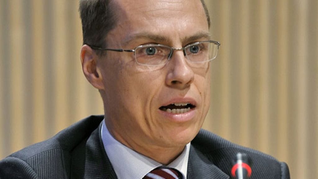 Ulkoministeri Alexander Stubb.