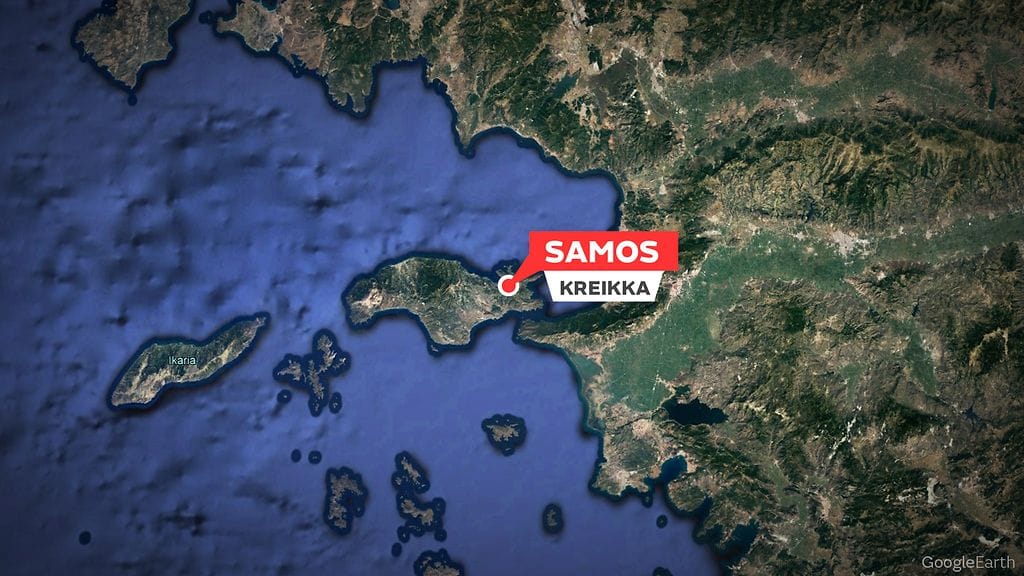 samos kreikka kartta