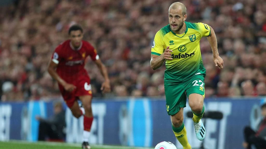 Norwich-hyökkääjä Teemu Pukki säväytti uransa ensimmäisessä Valioliiga-ottelussa Liverpoolia vastaan.