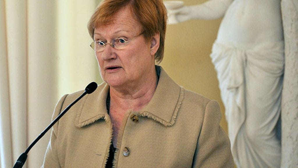 Tasavallan Presidentti Tarja Halonen.