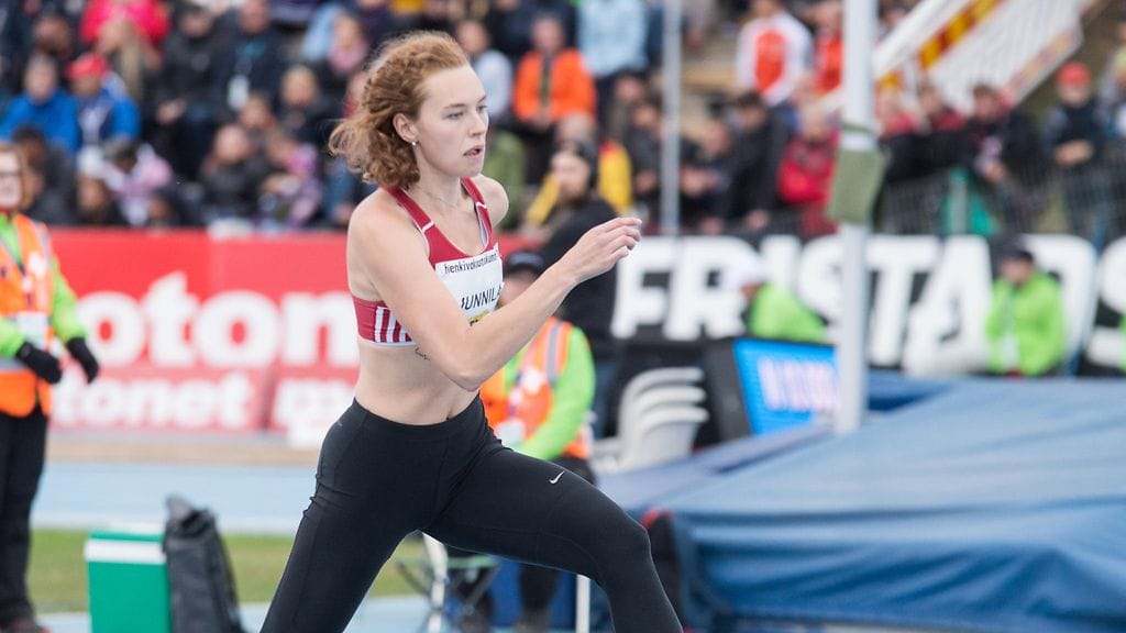 Ella Junnila ei pysty kilpailemaan yleisurheilun Superliigan korkeuskisassa.