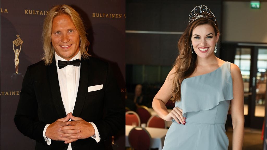 Sami Kuronen seurustelee vuoden 2017 Miss Suomen Michaela Söderholmin kanssa.