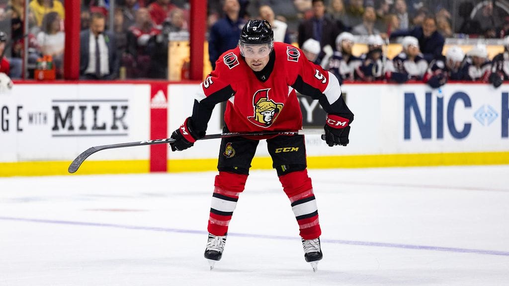 Cody Ceci edusti viime kaudella Ottawa Senatorsia.