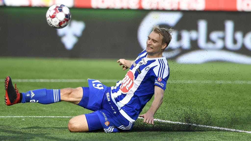 Tim Väyrynen iski 2–1-johtomaalin, mutta HJK:lle jäi lopulta luu käteen.