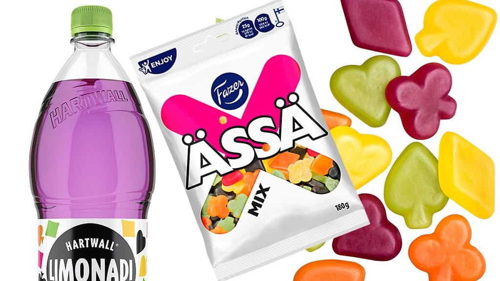Hartwallin limonadi ja Fazerin Ässä Mix yhdistyivät.
