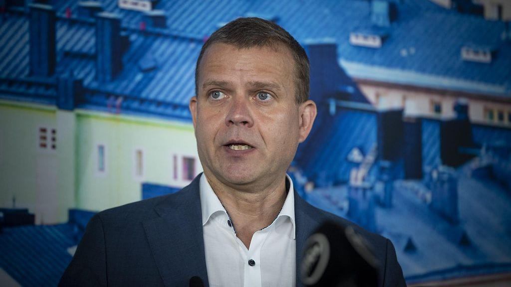 Kokoomuksen puheenjohtaja Petteri Orpo puhui eduskuntaryhmän kokouksessa Vantaalla.