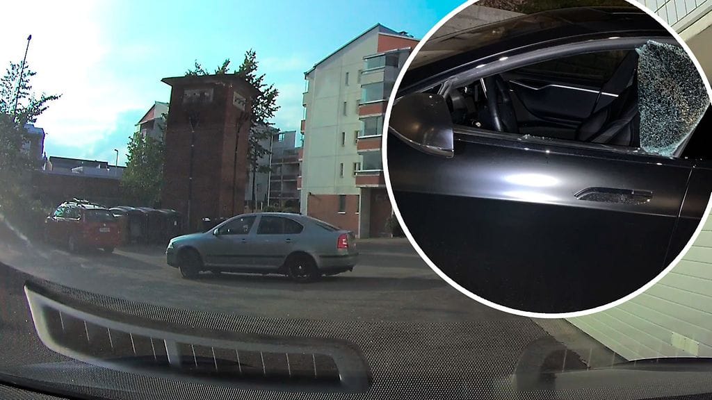 Tuomaksen Teslaan murtauduttiin keskellä kirkasta päivää – varkaiden sähläys tallentui videolle