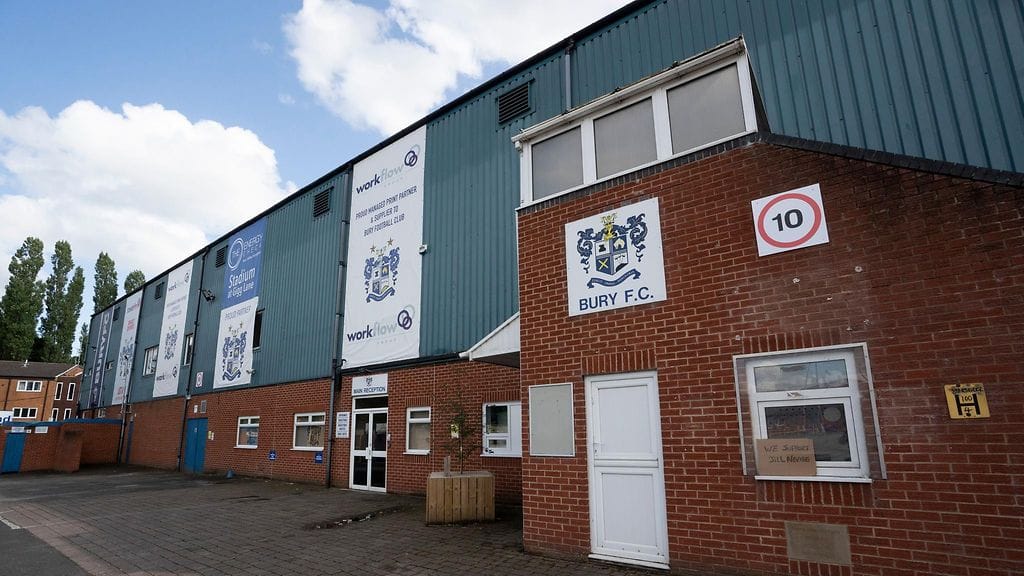 Englantilaisseura Bury on pahassa kriisissä.