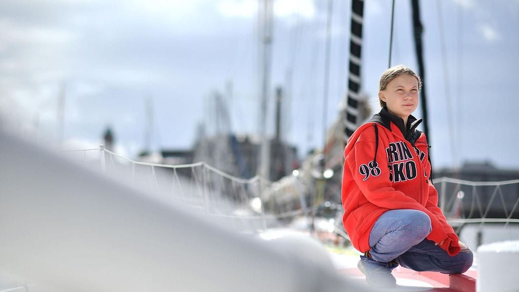 Lentämistä karsastavan 16-vuotiaan Thunbergin matka valtameren yli alkoi noin kaksi viikkoa sitten Englannin Plymouthista.