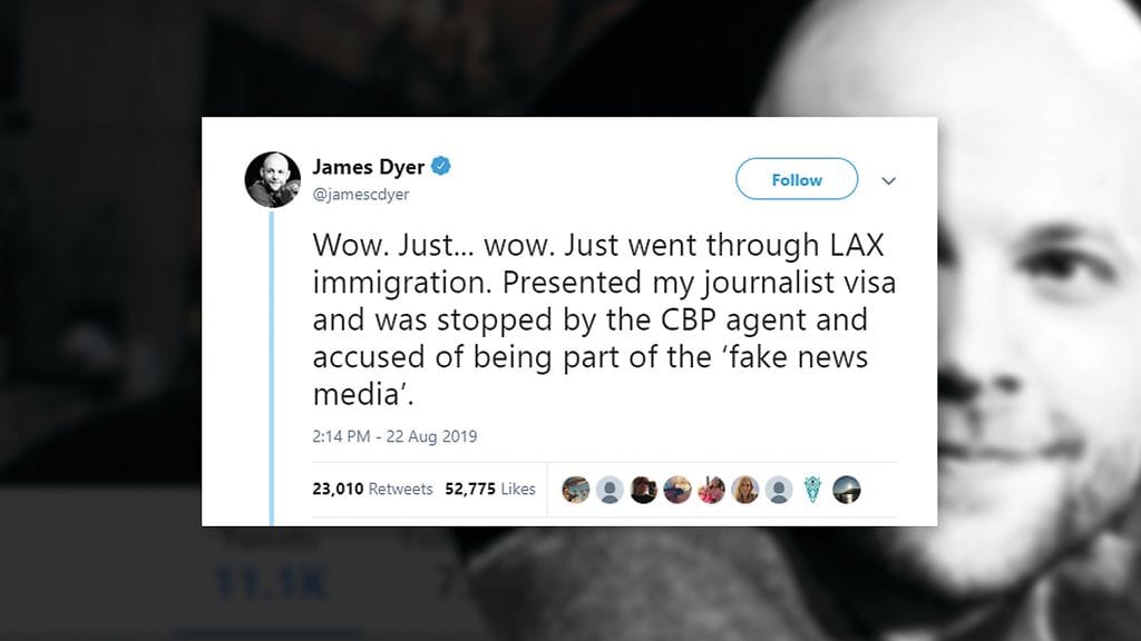 Brittitoimittaja kertoo tilanteesta Twitterissä.