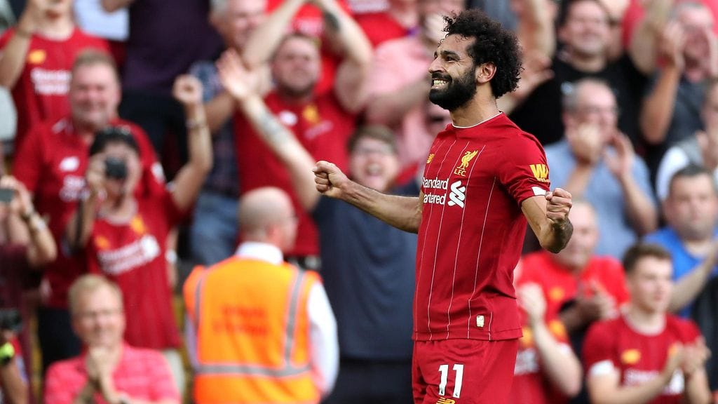 Mohamed Salah tylytti Arsenalia kahdella maalilla.