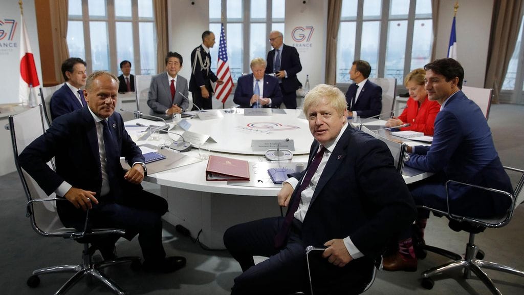 G7-maiden johtajat tänään kuvattuna.